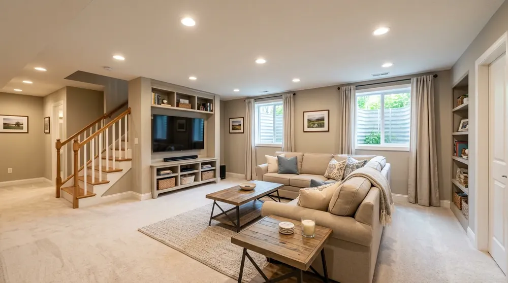 Finished Basement Cleaning